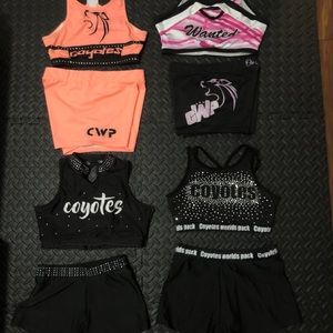 Sports bra and cheer training kit. Cheer gym dance